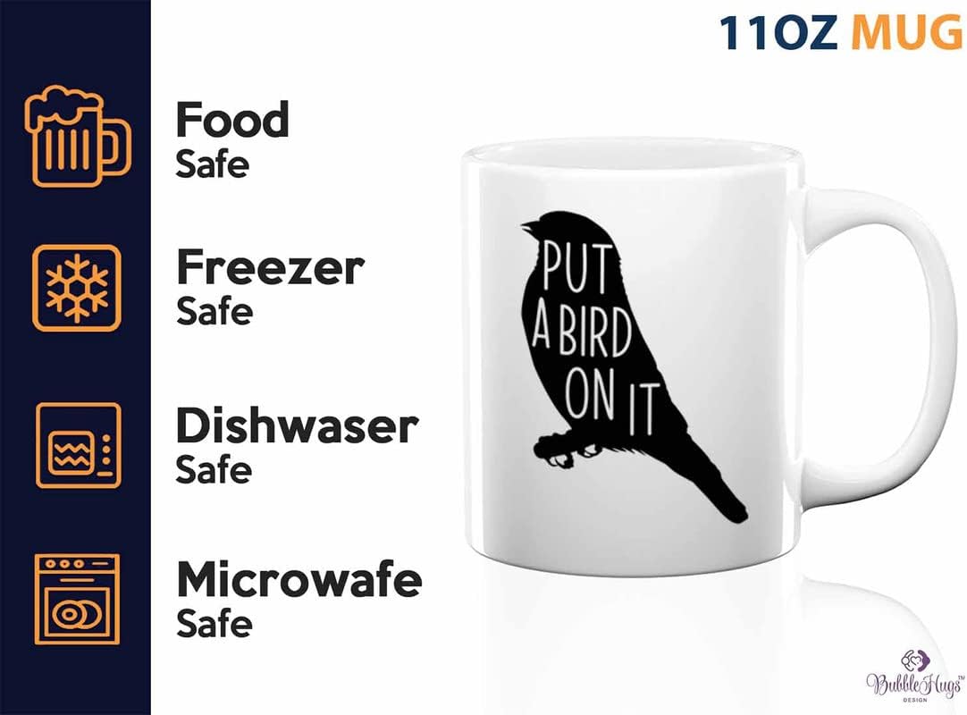Bird Lover Coffee Mug 11oz White - Put a bird on it - Hummingbird Nest