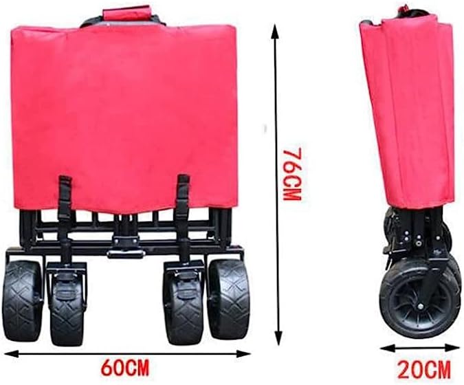 Handcart, Kids Wagons Awning Canopy, Wide Wheel,Folding Folding Outdoo
