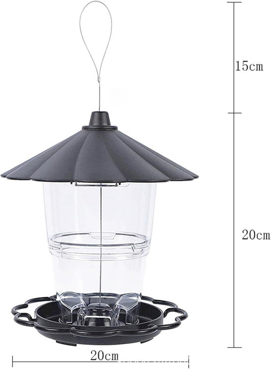Bird Feeders for Outdoors, 3.5LB Large Capacity Plastic Squirrel Proof