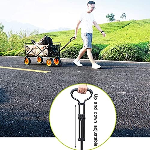 Folding Trolley Cart Garden Carts Outdoor Carts Wagon Beach Cart Folding Wagon Outdoor Four-Wheel Folding Portable Camping Camp Car All Terrain Wagon Wagons (Multicolor Colored)
