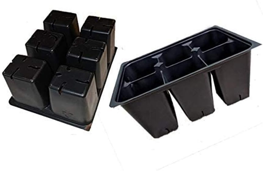 Seed Starter Trays 300 DEEP Extra Large Cells Total (50 Trays of 6 Cel