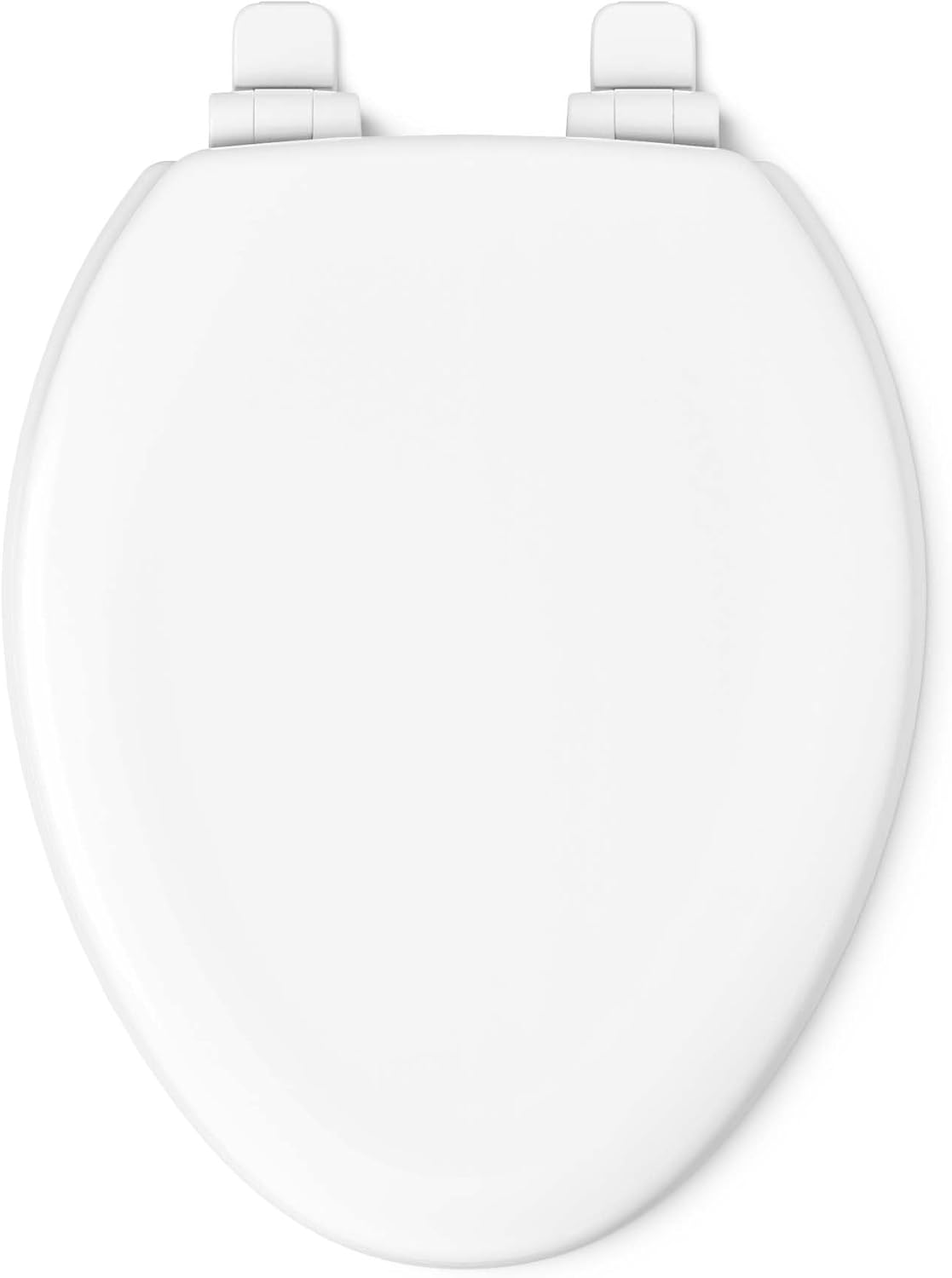 KOHLER Stonewood Quiet-Close, Elongated Toilet Seat Soft Close, Durable Wood, Easy Installation, Universal Fit, Home Essentials, White Finish, K-20466-0