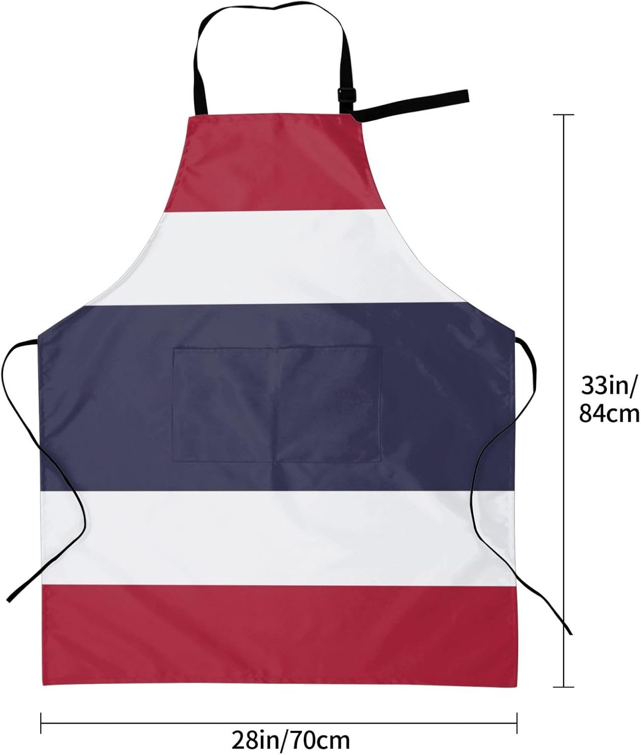 Thailand Flag print Waterproof chef's apron with pocket apron for kitchen cooking baking barbecue and gardening