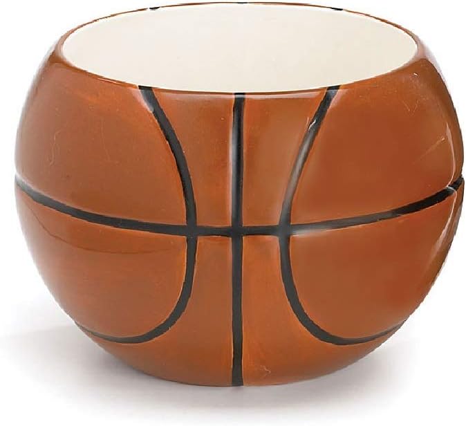 Basketball Planter/Centerpiece for Room Decor and Sports Events