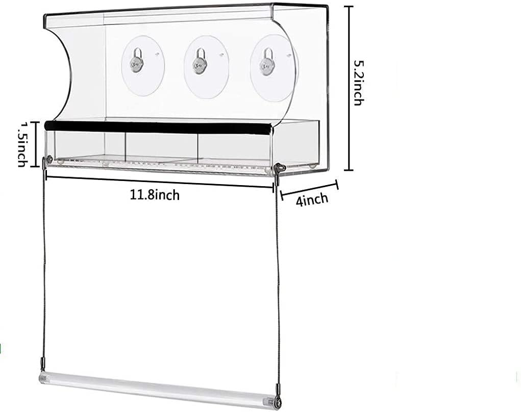 Outdoor Bird Feeders for Wild Birds Finch Cardinal and Bluebird Large Outside Hanging Bird House Kits Drain Holes
