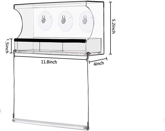 Outdoor Bird Feeders for Wild Birds Finch Cardinal and Bluebird Large Outside Hanging Bird House Kits Drain Holes