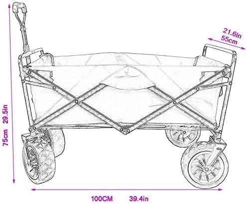 Portable Camping Cart,Ping/Multi-Purpose Garden Utility/Folding Beach 