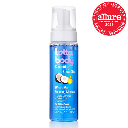 Lottabody Coconut Oil and Shea Wrap Me Foaming Curl Mousse , Creates S