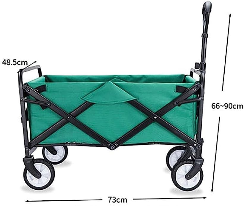 Handcart, Folding Garden Trolley Cart Heavy Duty Wagon Multi-Function 
