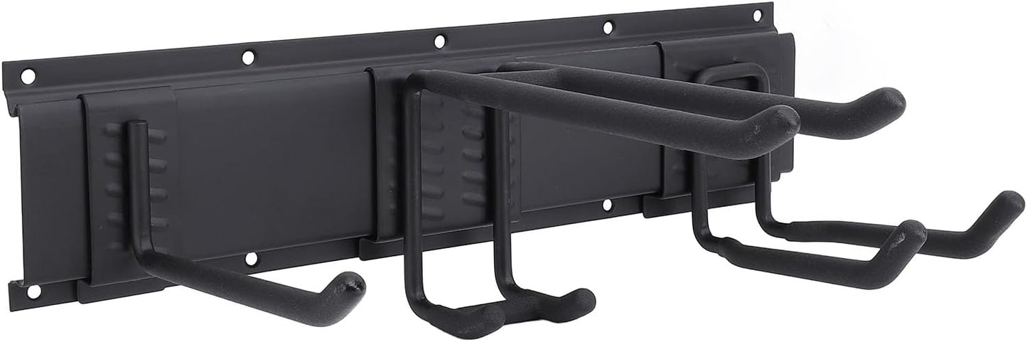 lyrlody Garage Garden Tool Organizer, Wall Mount Tool Storage Rack Ste