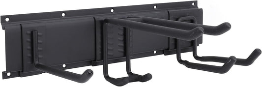 lyrlody Garage Garden Tool Organizer, Wall Mount Tool Storage Rack Ste
