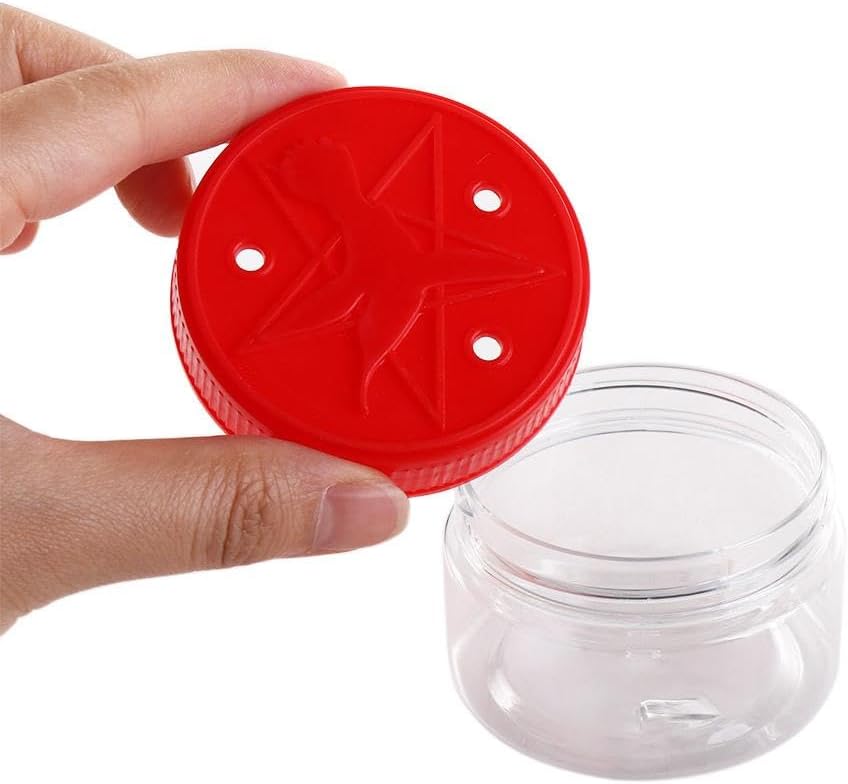 Kopida 4Pcs Red Handheld Hummingbird Feeders, Portable Window Bird Feeders for Outdoor Supplies