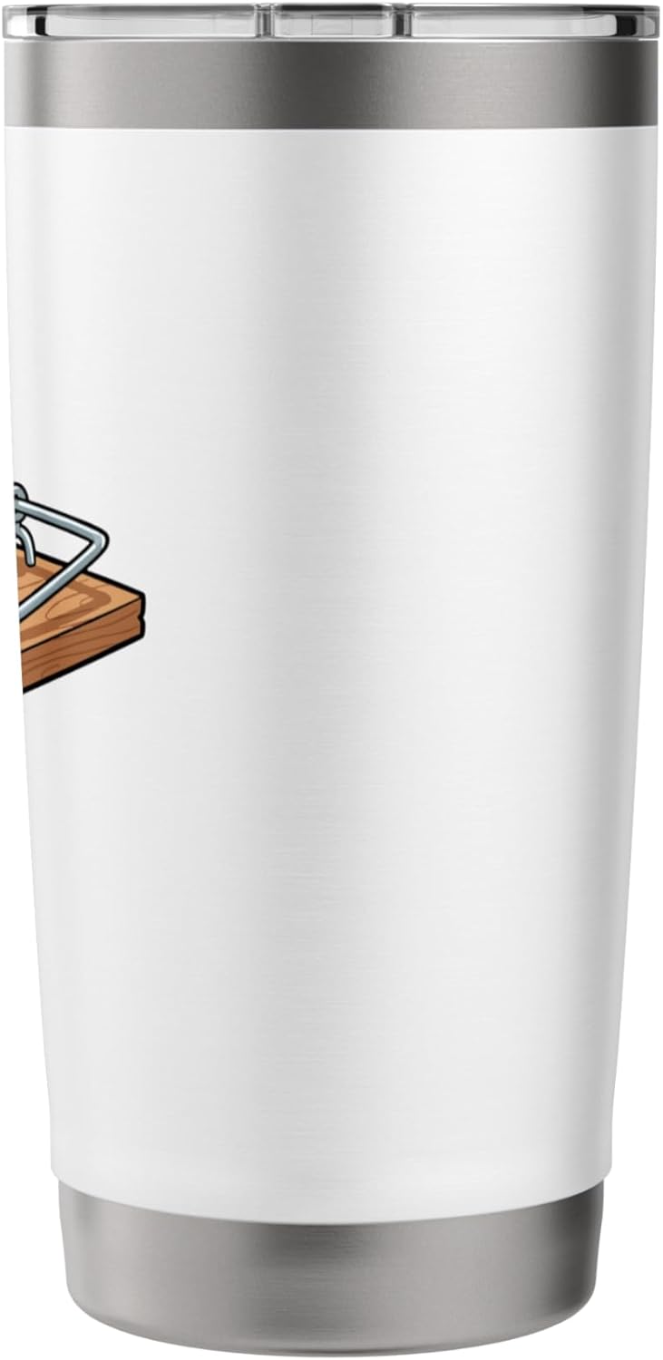 Angry Cartoon Mousetrap Funny Pest Control Stainless Steel Insulated Tumbler