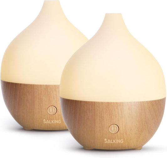 SALKING Essential Oil Diffuser (Set of 2), 100ml Small Aromatherapy Di
