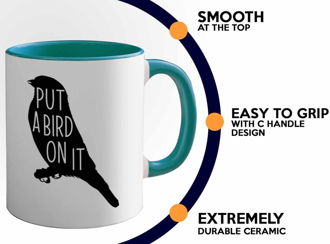 Bird Lover Two Tone Green Edition 11oz - Put a Bird on it - Hummingbir