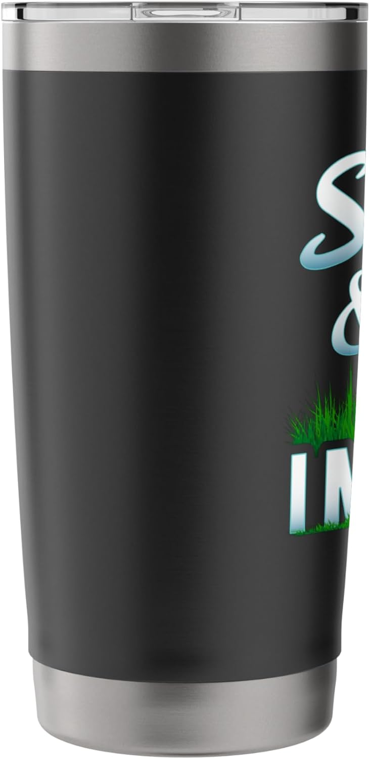 Sexy And I Mow It Lawn Mowing Landscaping Gardener Dad Stainless Steel Insulated Tumbler
