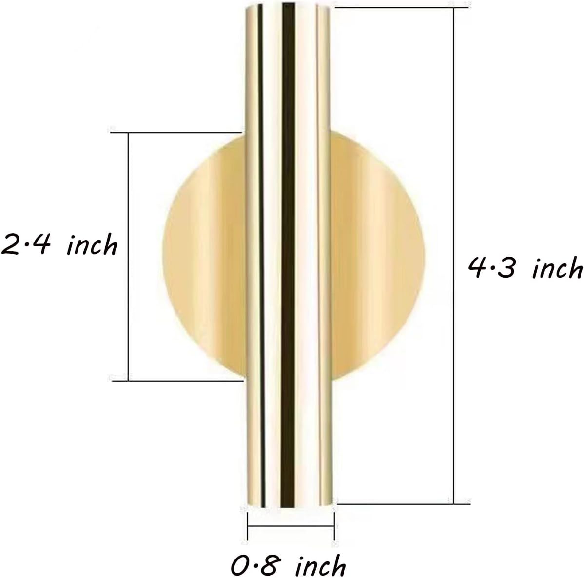 AIM & GGKK Wall Planters,4 Pcs Wall Mounted Metal Hanging Plant Holder for Indoor Small Gold Boho Flower Vase Tube for Modern Home Decor Display Art Bedroom Bathroom Living Room