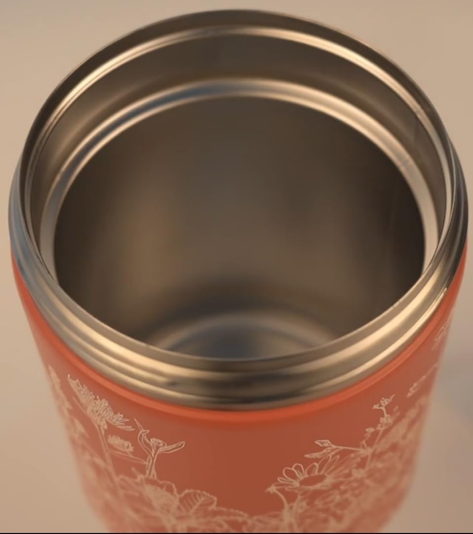 Insulated Hummingbird Feeder with Vacuum Technology, Floral Design, Temperature Control for Hot and Cold Weather