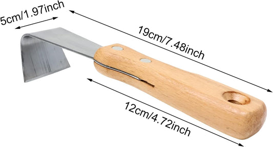 Honbay 1PCS Bark Removal Tool Log Peeler Tool Small Bark Stripping Tool with Wood Handle for Patio Lawn Yard Tree Debarking and Cutting