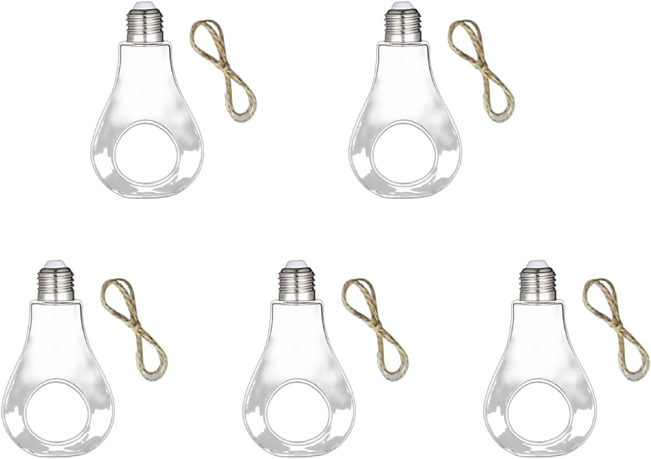 Glass Hanging Planter Light Bulb Shaped Hanging Air Plant Holders Flower Pots Plant Containers Terrarium Hanging Glas Plant Bulbs