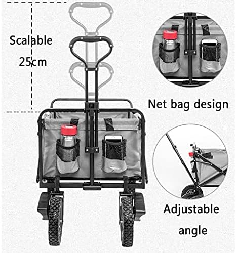 Collapsible Wagon Cart with Wheels Foldable Folding Wagons Carts Silen