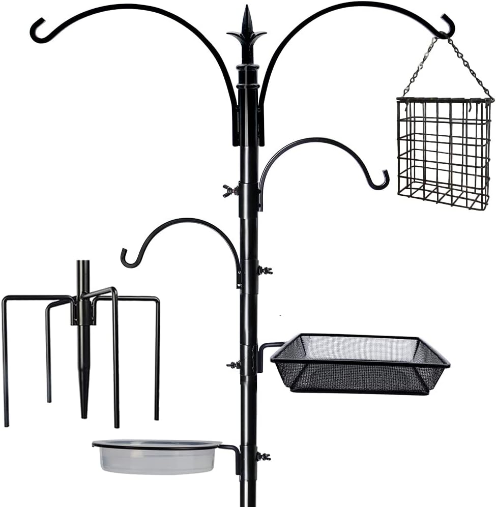 yosager 91" x 23" Premium Bird Feeding Station Kit, Bird Feeder Pole W