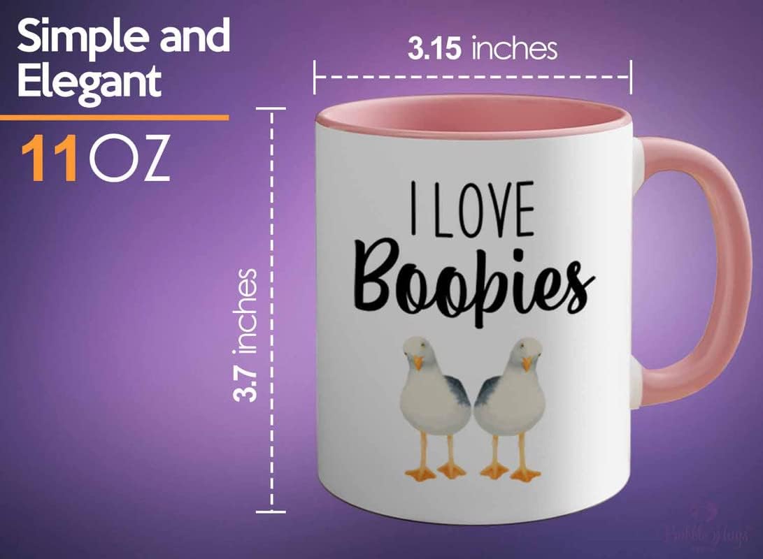 Bird Lover Two Tone Pink Edition 11oz - Love Boobies - Hummingbird Nes