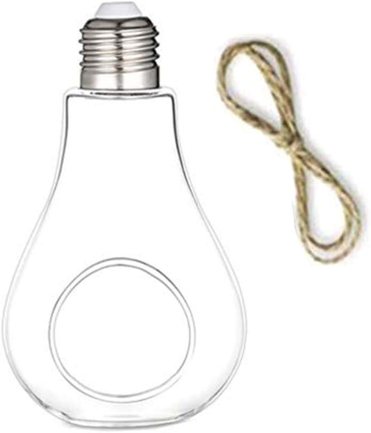 Water Plant Containers Light Bulb Shaped Flower Pots Glass Flower Hanging Glass Plant Vase Gift Kitchen