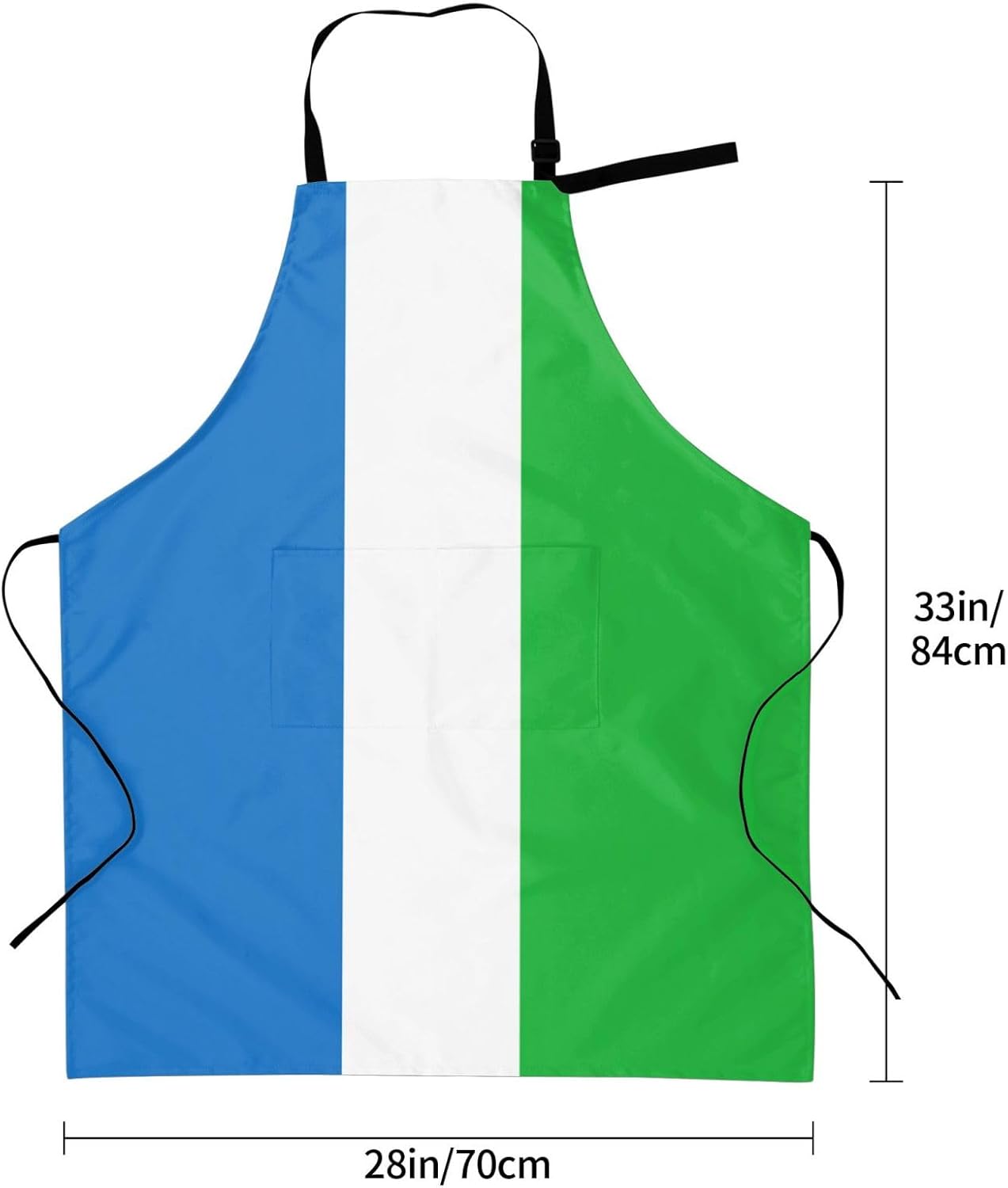 Sierra Leone flag print Waterproof chef's apron with pocket apron for 