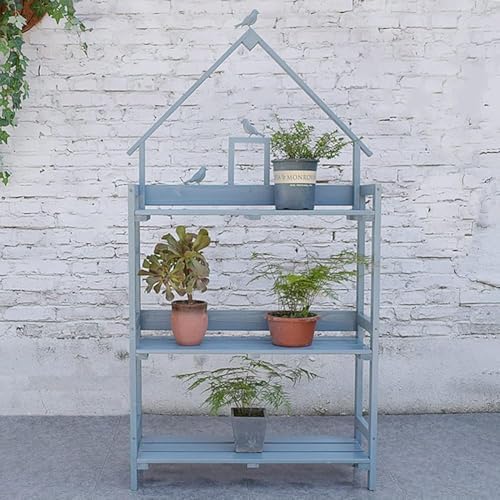 3-Tier Garden Plant Shelf with Workstation Table - Outdoor Potting Bench & Storage Cabinet for Patio, Green Gardening Organizer, Space-Saving Plant Stand, Durable & Stylish