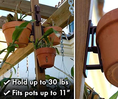 Pot Latch Hangers (3-pack) Brown