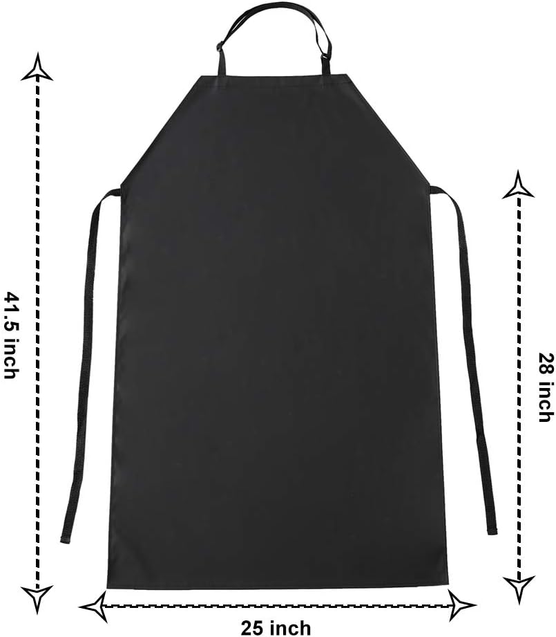 VWELL Vinyl Rubber Waterproof Apron, 41.5''Chemical Resistant Apron fo