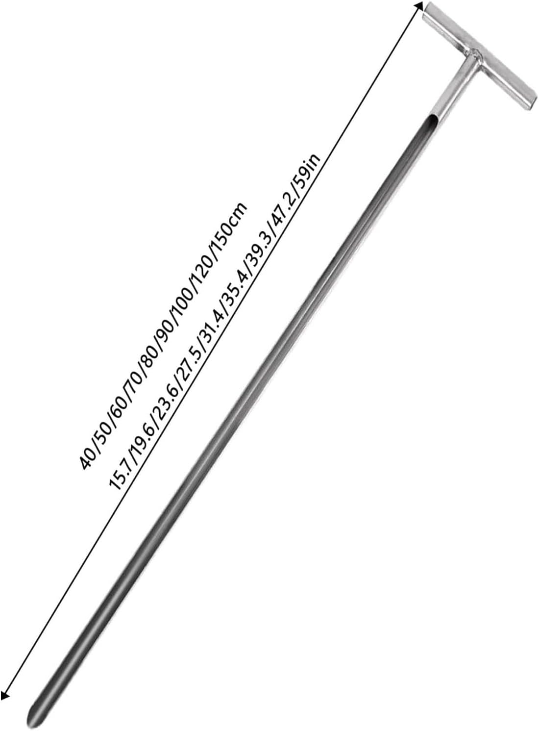 Stainless Steel Soil Sampling Probe Kit - 27.5" Grain Sampler Tool with 1.2" Solid Sack Bag for Accurate Soil Tests, Gardening, Agriculture, and Lawn Care