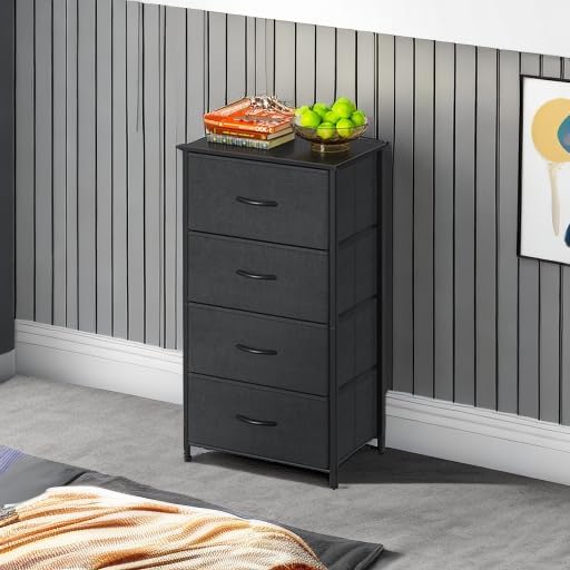 AODK Dresser for Bedroom with 4 Storage Drawers, Small Dressers Chest 