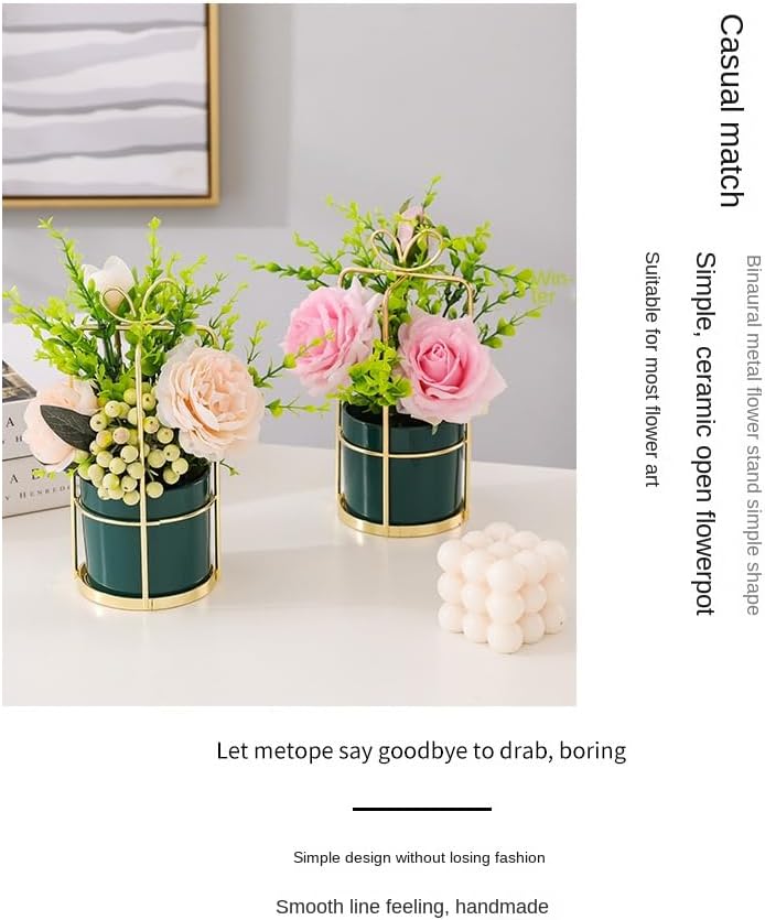 Artificial Silk Variety Flower Fake Flowers in Vase Mini Flowers Potte