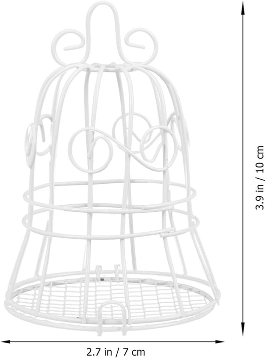Milisten 4pcs Decorative Mesh Bird Cage Feeder for Wild Birds Outdoor 