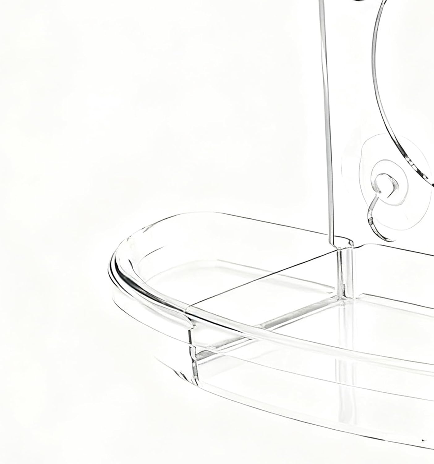 Window Bird Feeder, Pet Feeding Stations, Suction Cup Feeder, Clear Window Bird Feeding with Strong Suction, for Macaws Parrots Sparrows Parakeets Budgies Conures Cockatiels Indoor Outdoor Use