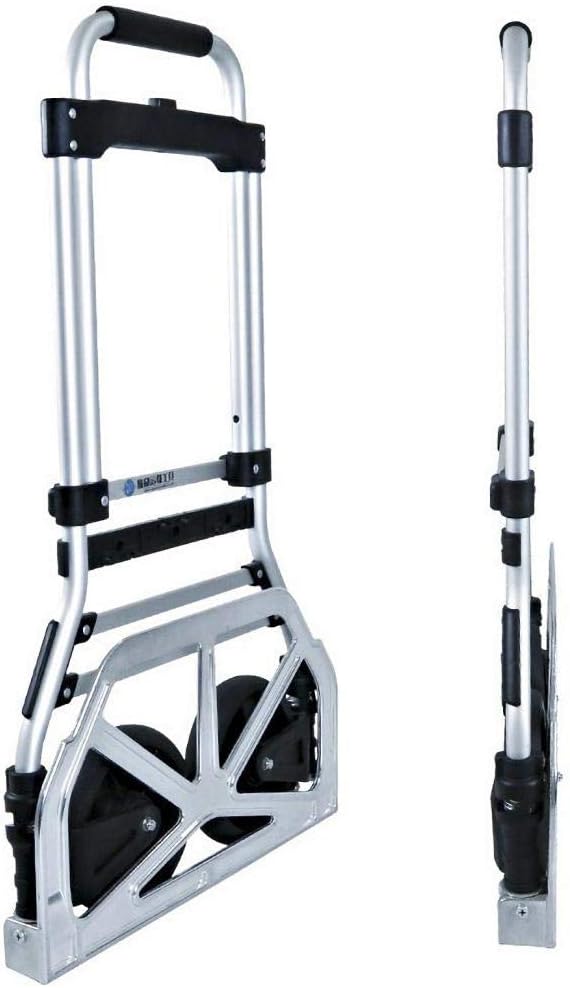 Steel Foldable Folding Trolley with Anti Puncture Solid Wheel and 150 kg Capacity Sack Barrows Duty for Travel Shopping Garden Indoor Outdoor (Style #6)