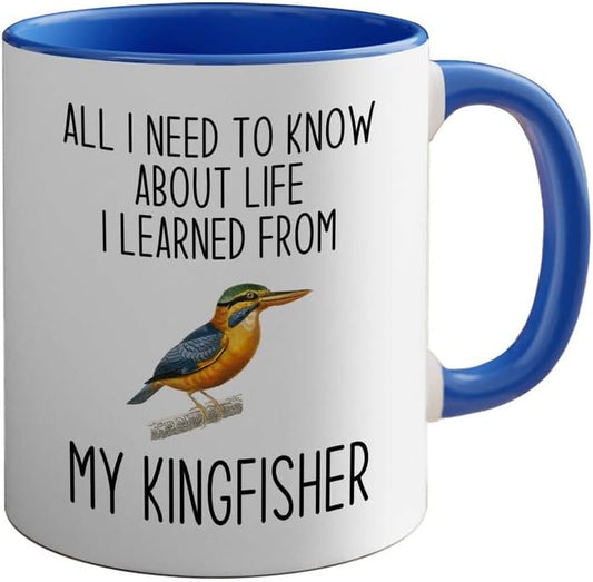 Bird Lover Two Tone Blue Edition 11oz - Lfe my bird - Hummingbird Nest