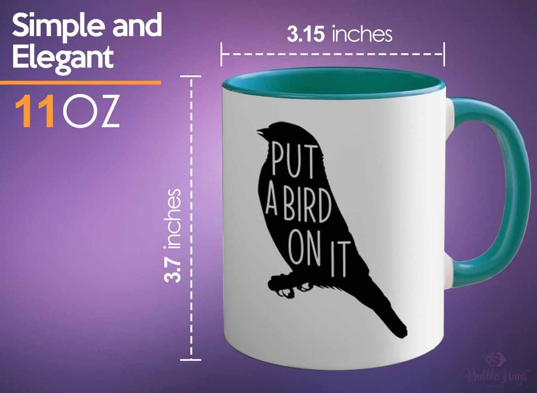 Bird Lover Two Tone Green Edition 11oz - Put a Bird on it - Hummingbir