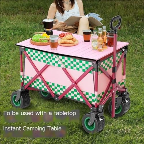 Portable Camping Cart,Portable Beach Trolley Cart for Camping Car Outd