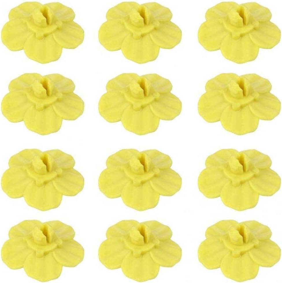 12pcs Birds Replacement Flowers Yellow Feeder Replacement Flower Flowe