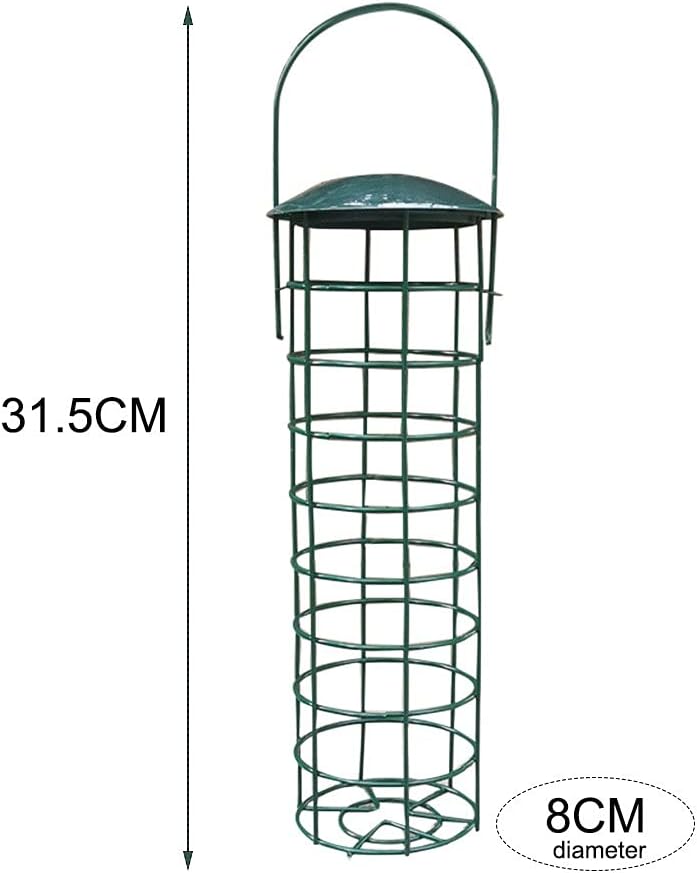Wild Bird Metal Feeder Hanging Feeders Viewing Window for Garden Yard Decoratio Bird Feeder Park Bird Supplies Pet Products