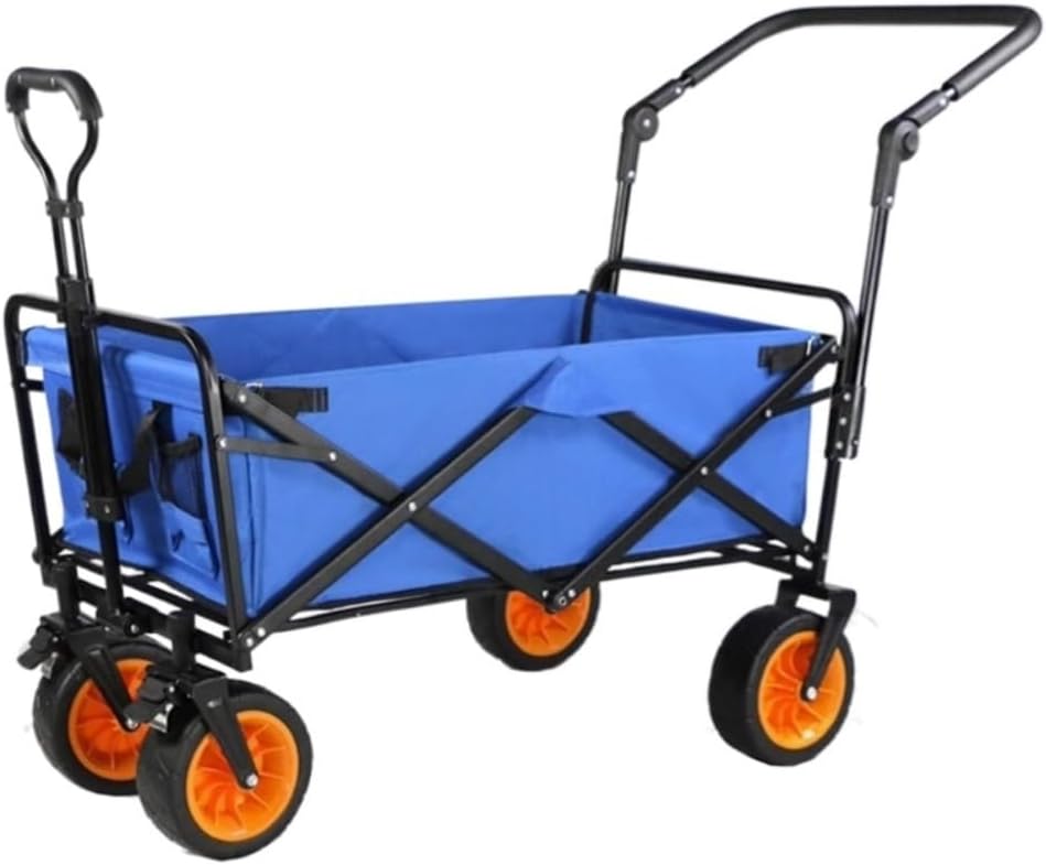 Collapsible Wagon Cart with Wheels Foldable Folding Wagons Carts Silen