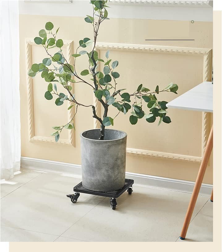 Heavy-Duty Plant Roller Cart with Brake - Soft Casters for Hardwood Floors & Garden - Versatile Indoor/Outdoor Plant Mover - Durable Trolley for Easy Transport