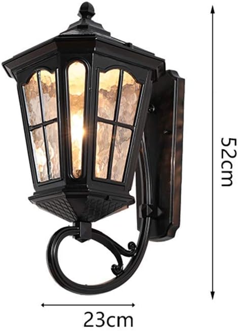 Outdoor Wall Lamp Waterproof Exterior Wall Garden Lamp Outdoor Garden Retro Aisle Balcony Door Light Solar Light Wall Lamp