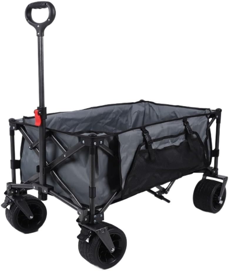 Portable Camping Cart,Portable Beach Trolley Cart for Camping Picnic Fishing Folding and Flexible Outdoor Party Cart