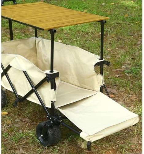 Portable Camping Cart,Outdoor Beach Camping Trolley Cart with Foldable