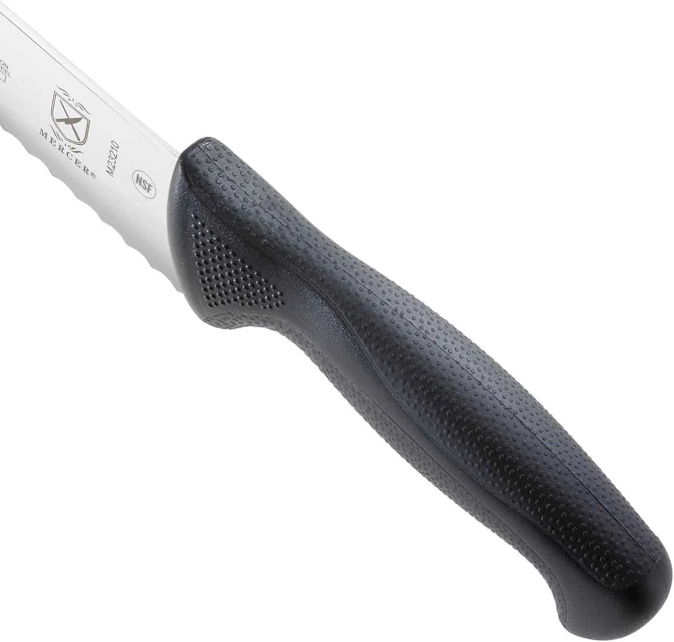 Mercer Culinary M23210 Millennia Black Handle, 10-Inch Wide Wavy Edge, Bread Knife