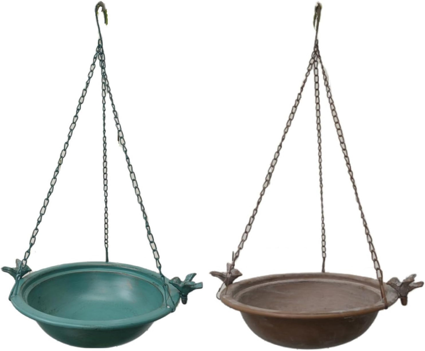 Artistic Wrought Iron Hanging Bird Feeder with Birds for Garden Decoration and Outdoor Bird Feeding Outdoor Decorative Bird Feeder